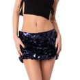 thumbnail image 4 of Faithtur Women Wrapped Half Dress, Sequined Summer Spring Fall Dance Street Club Party Short Skirt, 4 of 6