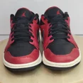 thumbnail image 2 of Ni - ke Ni - ke Air Jordan 1 Low Mens's Size 11 Red & Black 553558-605, 2 of 5