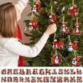 thumbnail image 3 of dajkiuy 26 Letters Christmas Tree Decoration Pendant, Xmas Snowman Alphabet Ornaments for Christmas Tree, Hanging Decorations for Christmas Tree Party Gifts DIY Decor, A, 3 of 3
