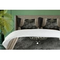 thumbnail image 4 of Ambesonne Classical Duvet Cover Set, Dark Ball Room Chandelier, 2-Calking, Black and Sepia, 4 of 7