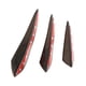 thumbnail image 4 of 6 unids/set separadores de aletas divisoras de parachoques delantero negro para coche Universal Cola Spoiler delantero universal, 4 of 8