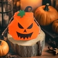 thumbnail image 5 of Halloween Trick Or Treat Bags, Pumpkin Halloween Candy Bags, Lightweight Sturdy Trick Or Treat Bucket For Party Halloween Decorations, 8X9 Inch Halloween Bags For Trick Or Treating, 5 of 7