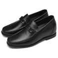 thumbnail image 3 of CMR CHAMARIPA Height Increasing Shoes - Formal Tall Men Shoes - Black Slip On Horsebit Loafers 6 CM / 2.36 Inches, 3 of 7