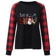 thumbnail image 4 of IROINNID Reduced Christmas Sweatshirts for Women Xmas Printed Casual Pullover Long Sleeves Crewneck Tops,Yellow, 4 of 5