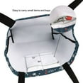 thumbnail image 6 of FORMRS Womens Canvas Tote Bag with Zipper Inner Pocket Shoulder Handbag, Blue Christmas Santa, 6 of 7