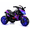Purple, variant on Anykoon 12V Kids 3-Wheel Electric Ride On Motorcycle, Hand Throttle, PU Seat & Light-Up Wheels, Blue Spider Web Print, Ages 3-6