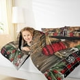 thumbnail image 4 of Manfei Highland Cow Full Size Comforter Sets for Kids, Merry Christmas Bedding Comforter Set, Rustic Farmhouse Reversible Bedding Sets, Luxury Bedroom Decor, 3 Pieces, 4 of 8