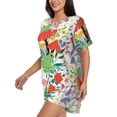 thumbnail image 2 of Xecao Mushroom and Frogs print Swimsuit for women, Summer-ready, sporty style.Quick-dry fabric. Many sizes & colors., 2 of 9