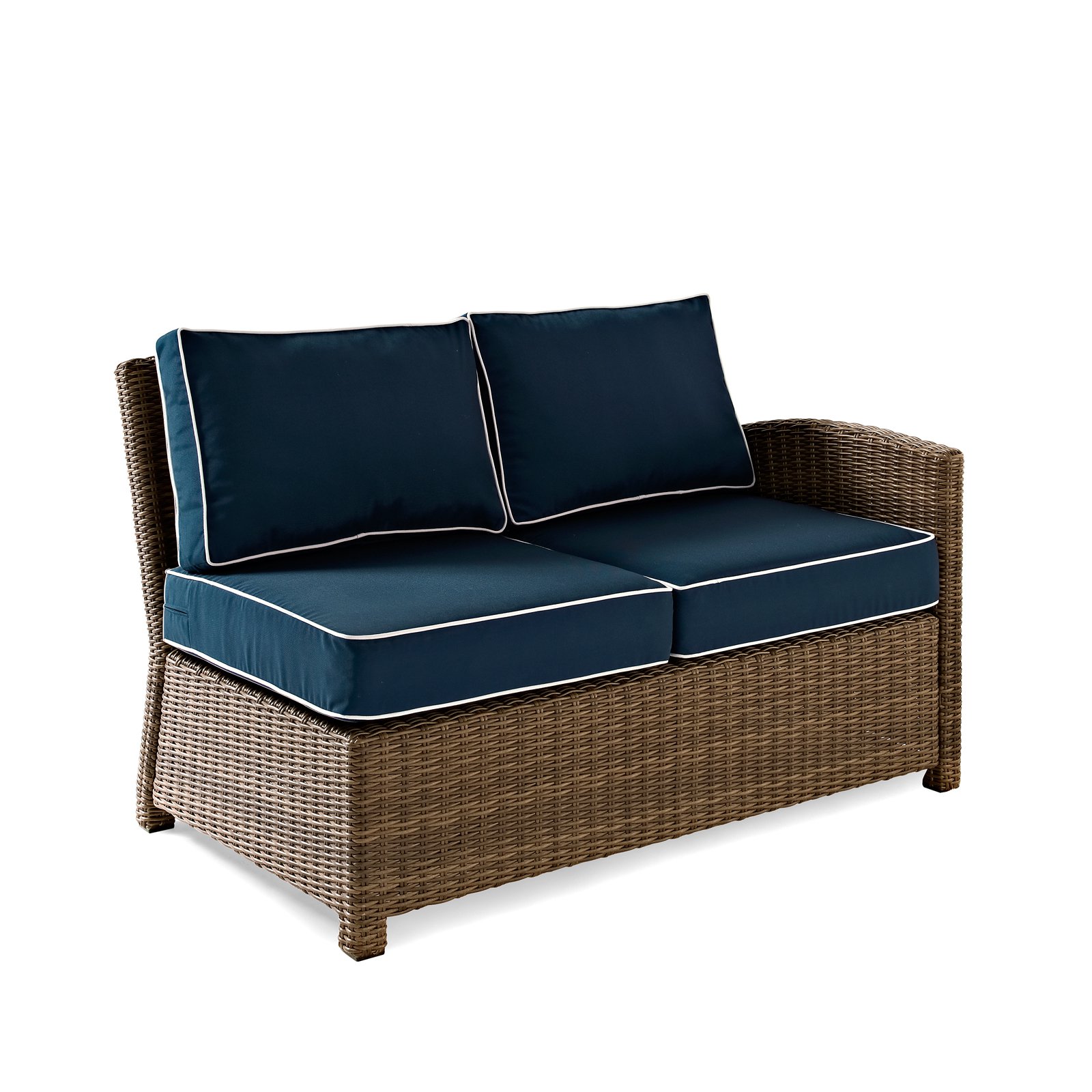 Crosley Bradenton Outdoor Wicker Sectional Left Corner Loveseat