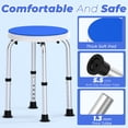 thumbnail image 5 of KEKOY Adjustable Shower Chair for Inside Shower, Round Bath Stool for Compact Showers and Tubs, Tool-Free Bath Chair for Elderly/Senior/Disabled/Pregnant, 5 of 9