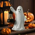 thumbnail image 5 of Twfbrm Halloween Ghost Statue, Halloween Decorations 10 Inch Resin Spooky White Ghost Figurine, Gothic Ghost Sculpture Haunted-Houses Desktop Ornaments for Tiered Tray Shelf Mantel Table Centerpieces, 5 of 5