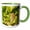 Green/White, variant on 3drose, California, Napa Valley, Sonoma County. White Grapes on Vine., 15oz Mug