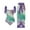 Violet, variante sur fartey Pantalon Capri Grand pour Femmes Grande Taille Ourlet Fendu Irrégulier Couleur Unie Détente Yoga Athlétique