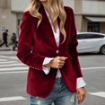 thumbnail image 2 of sususu Womens Blazer,Women Jackets Fall,Elegant Modern Tailored Fit Long Sleeve Notch Lapel Solid Color for Business formal Attire And Wear - RD1, 2 of 5