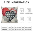 thumbnail image 5 of TIAOTIAOHOU Valentines Day Watercolor Grey Covers Stripes Polka Dot Heart Throw Pillow Cases Mothers Day Fathers Day Anniversary Home Decor Cushion Cover for Sofa Couch, 5 of 5