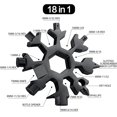 thumbnail image 2 of 2 Pcs Snowflake Tools 18-in-1 Stainless Steel Snowflakes Multi-tool Fathers Day Giftss for Husbands, Keychain Multitool New Tools and Gadgets Cool and Unique Fathers Day Gift, 2 of 5