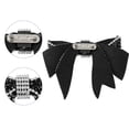thumbnail image 3 of DARING DIVA Women's Elegant Shiny Rhinestones Bow Ties Black, 3 of 5