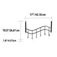 thumbnail image 3 of Wave 6 Hook Over the Door Organizing Rack, Black Onyx, 3 of 5