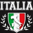 thumbnail image 3 of CafePress - Italian Flag Crest T Shirt - Men's Classic Graphic Cotton T-Shirt, 3 of 4