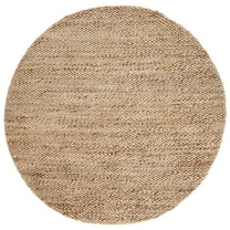 SAFAVIEH Natural Fiber Darina Solid Area Rug, Natural, 6' x 6' Round