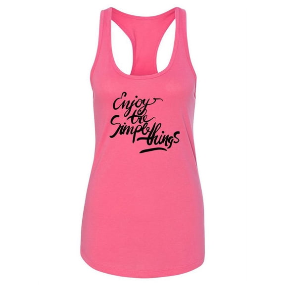 Enjoy Simple Things Racerback Tank Women -Image by Shutterstock, Female Medium