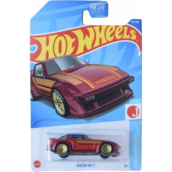 Hot Wheels Mazda RX-7 Red HW J-Imports 1/10 97/250