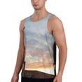 thumbnail image 2 of Easygdp Elephant Giraffe Men's Tank Top, Sleeveless Muscle T Shirts, Breathable, Quick-Dry, Loose for Gym, Running, Fitness - Large, 2 of 9
