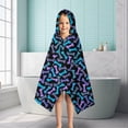 thumbnail image 6 of Dog Bones Hooded Bath Towel，50"x30" for Ages 3 To 12 Kids, Quick Dry Lightweight Soft Microfiber Hood Beach Towel Cover Up for Kids, 6 of 7
