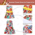 thumbnail image 4 of Vestidos para perros Apuakthei para perros pequeños: vestido para perros pequeños con estampado de flores de colores, vestido para cachorros, ropa para perros de verano, 4 of 6