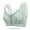 Green, variant on Wireless Zip Front Closure Bras for Women No Underwire Full Coverage Comfort Everyday Bra Soft Easy Close Sports Bra