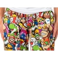 Nintendo Men's Super Mario Character Collage Soft Polyester Pajama Pants XS