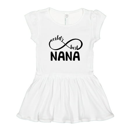 

Inktastic Gift for Nana Infinity World s Best Girls Toddler Dress