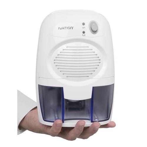 Ivation DehumMini 0.5 Pints 120 sq ft Dehumidifier in White - Removable