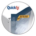 thumbnail image 4 of Quickfit Ledger D-Ring View Binder, 3 Rings, 1" Capacity, 11 X 17, White | Bundle of 5 Each, 4 of 7