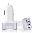 thumbnail image 2 of Omni INC Dual-Port Rapid USB Car Charger Cigarette Charger for Apple iPhone 5/5S/5C, iPad, iPad Air, iPad mini, iPod, Samsung Galaxy S5/S4/S3, Tab 3, Note 3/2, Google Nexus 7, and More, 2 of 3