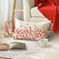 thumbnail image 2 of Valentine''s Day Hearts Throw Pillow Cover, 12 x 20 Inch Anniversary Wedding Cushion Case Decoration for Sofa Couch, 2 of 6
