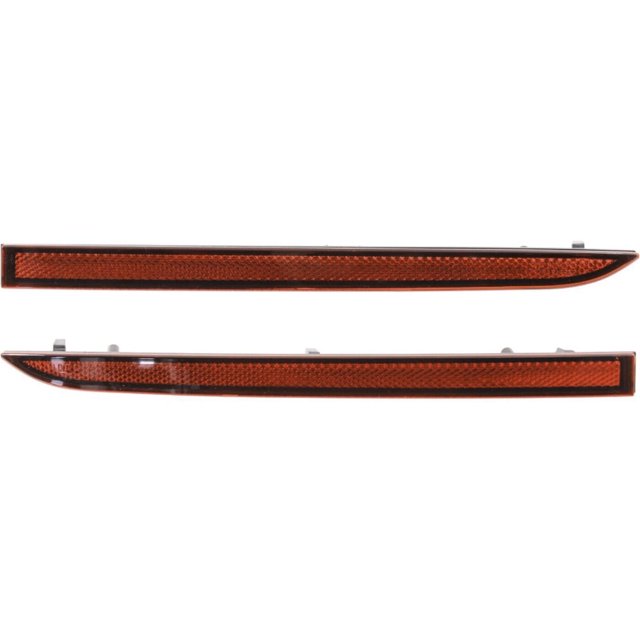 Bumper Reflector Set For 2015-2018 Ford Edge Sport Utility Rear Left & Right 2Pc