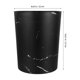thumbnail image 2 of unbranded Basurero Redondo De Plástico Negro Con Patrón De Mármol Para Cocina Y, 2 of 7
