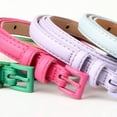 thumbnail image 4 of Women Skinny Leather Belt Thin Waist Jeans Belt for Pants in Pin Buckle Belt, 4 of 8