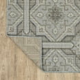 thumbnail image 4 of HomeRoots 10' x 13' Blue and Gray Geometric Stain Resistant Indoor Outdoor Area Rug, 4 of 10