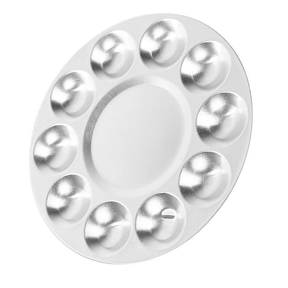 Bandeja de pintura de aluminio BLESIY Paleta de pintura 10 pozos 17 cm