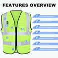 thumbnail image 4 of Chaleco reflectante de seguridad XPCARE para mujeres y hombres, paquete de 2, 4 of 7