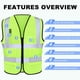 thumbnail image 4 of Chaleco reflectante de seguridad XPCARE para mujeres y hombres, paquete de 2, 4 of 7