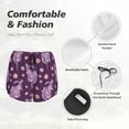 thumbnail image 4 of Pofeuu Snake And Flower Print Women's Athletic Shorts Running Workout Shorts Tummy Control Quick Dry Gym Shorts with Pockets Double layer sports shorts-XX-Large, 4 of 7