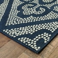 thumbnail image 3 of Oriental Weavers Marina Area Rug 3804B Navy Dotted Circles 7' 10" x 7' 10" Round, 3 of 5