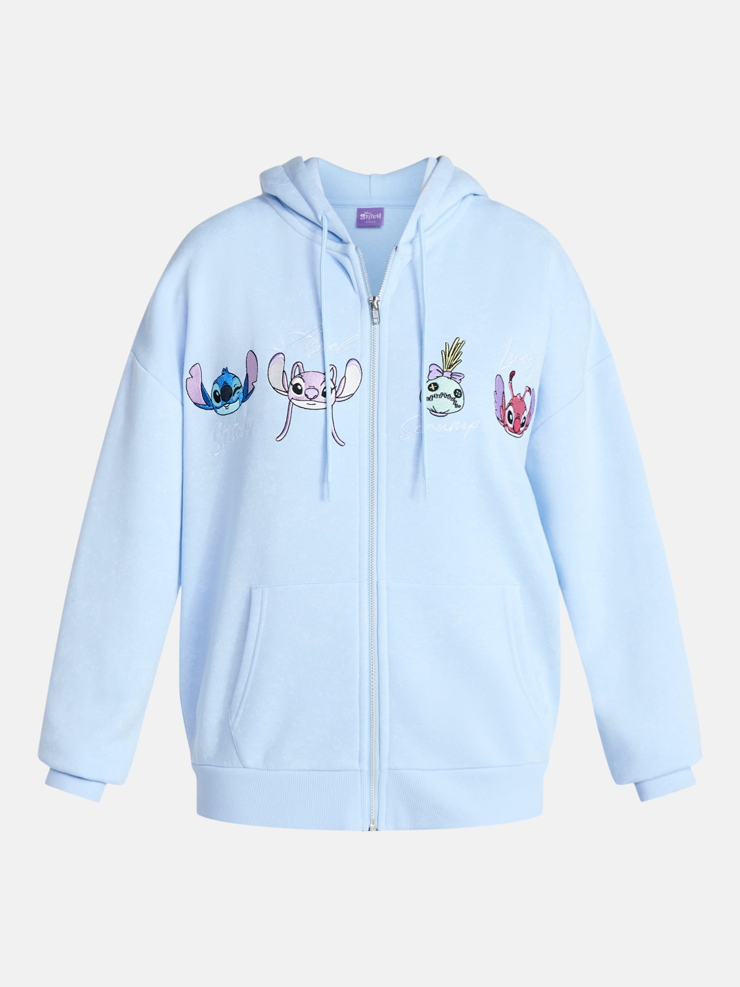 Stitch Womens AOP Zip Hoodie, Sizes 1X-4X