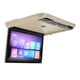 thumbnail image 2 of Reproductor de techo para coche de 19 pulgadas, pantalla táctil de alta definición, monitor abatible hacia abajo montado en el techo, multifunción para Android 9,0, color beige, 2 of 14