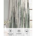 thumbnail image 6 of Sage Green Vintage Sheer Curtains 84 Inch Length 2 Panels Set for Living Room/Bedroom, Stripes Painting Retro Abstract Art Kitchen Curtains Grommet Semi-Sheer Curtains Window Treatments 52"x84"x2, 6 of 7