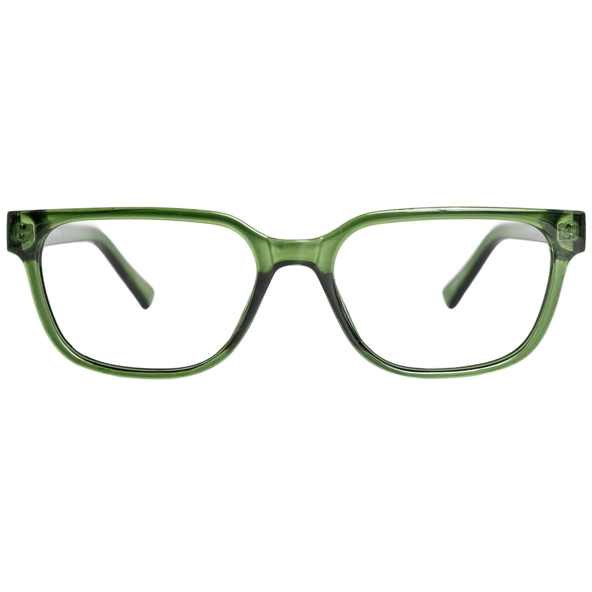 Jonas Paul Eyewear Blue Light Glasses Green Crystal, Magnifying Acrylic Lens, Unisex