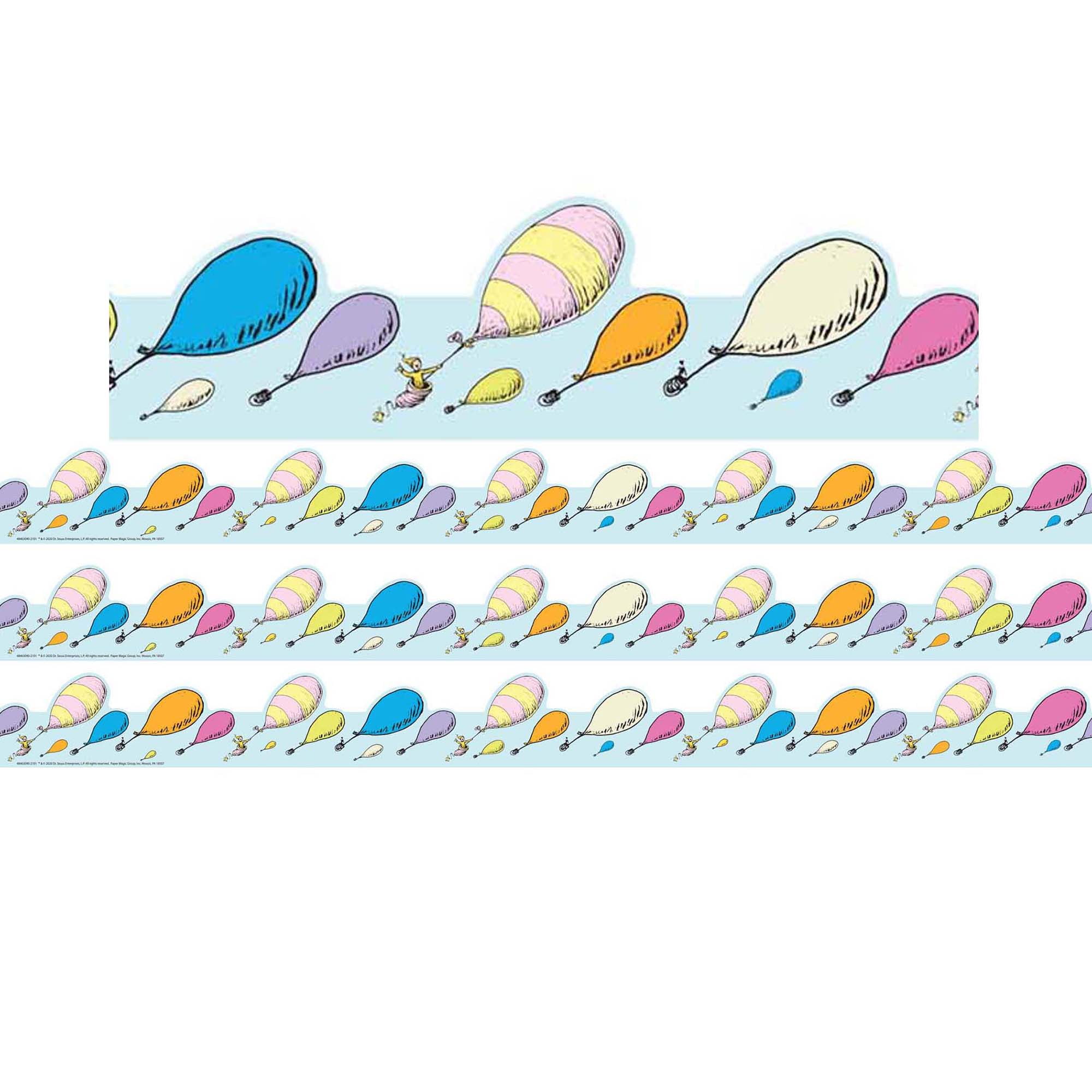 Eureka Oh the Places You'll Go, Extra-Wide Deco Trim, 36 Pieces